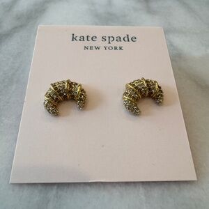 Kate Spade Gold Croissant Earrings